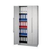 Büro-Falttürenschrank, HxBxT 2004x1000x420mm, 4xHolzboden, 5 OH