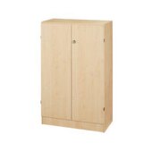 Büroschrank, HxBxT 1270x800x420mm, 2xHolzboden, 3 OH, Korpus Ahorn