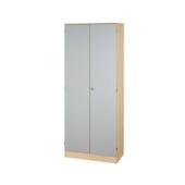 Büroschrank,HxBxT 2004x800x420mm,4xHolzboden,5 OH,Korpus Ahorn,Nut-Griff