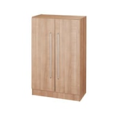 Büroschrank, HxBxT 1270x800x420mm, 2xHolzboden, 3 OH, Korpus Nussbaum