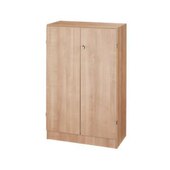 Büroschrank, HxBxT 1270x800x420mm, 2xHolzboden, 3 OH, Korpus Nussbaum