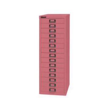 Schubladenschrank, HxBxT 860x279x380mm, 15 Schublade(n), Korpus pink