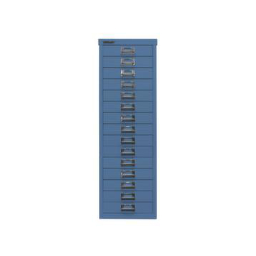 Schubladenschrank, HxBxT 860x279x380mm, 15 Schublade(n), Korpus blau