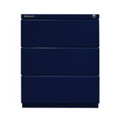 Rollcontainer, HxBxT 519x420x565mm, Korpus oxfordblau, Front oxfordblau