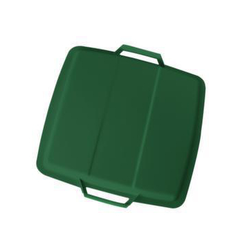 Auflagedeckel, PP, f. Mehrzweckbehälter Inhalt 90l, BxT 490x490mm, grün