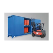 Gefahrstoff-Regalcontainer, max. 24x200l Fass, stehend