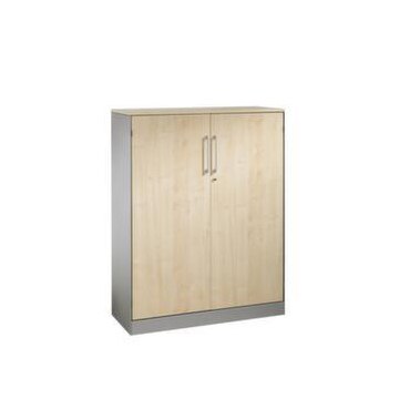 Büroschrank,HxBxT 1310x1000x440mm,2xStahlboden,3 OH,Korpus RAL9006