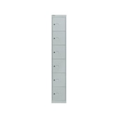 Schließfachschrank, HxBxT 1802x305x305mm, 1x6 Fächer, Zyl.-Schl.