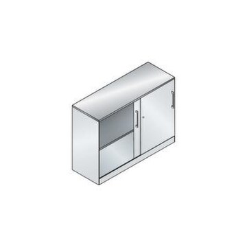 Schiebetürenschrank,HxBxT 915x1000x440mm,1xStahlboden,2 OH