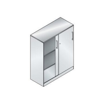 Schiebetürenschrank,HxBxT 1310x1000x440mm,2xStahlboden,3 OH