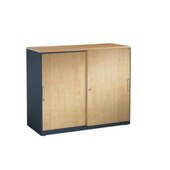 Schiebetürenschrank,HxBxT 915x1200x440mm,1xStahlboden,2 OH