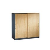 Schiebetürenschrank,HxBxT 1310x1200x440mm,2xStahlboden,3 OH