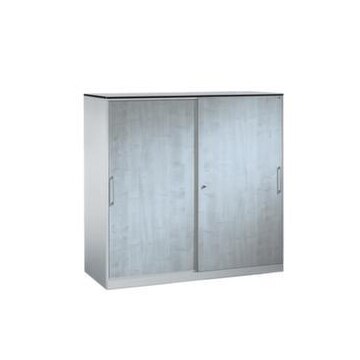 Schiebetürenschrank,HxBxT 1310x1200x440mm,2xStahlboden,3 OH