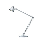 LED-Tischleuchte, warmweiß, F, Kopf/Arm neigbar, Arm L 840mm, Standfuß