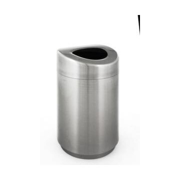 Edelstahl-Abfallbehälter, 120l, HxØ 850x508mm, Korpus matt