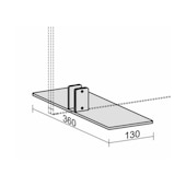 Standfuß, f. Büro-Trennwand