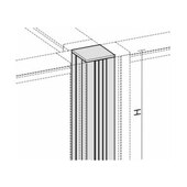 Verbindungssäule 4x90°, f. Trennwand, H 800mm