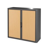 Querrollladenschrank, HxBxT 1040x1100x415mm, 2xStahlboden, 2 OH