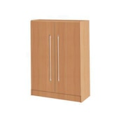 Büroschrank, HxBxT 1270x800x420mm, 2xHolzboden, 3 OH, Korpus Buche