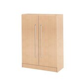 Büroschrank, HxBxT 1270x800x420mm, 2xHolzboden, 3 OH, Korpus Ahorn