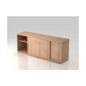 Sideboard, HxBxT 596x1600x400mm, 2xHolzboden, 1, 5 OH, Korpus Nussbaum