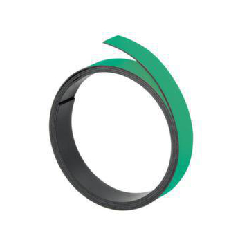 Magnet-Haftband, LxB 1000x10mm, beschriftbar, grün