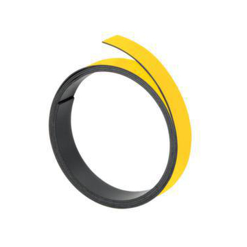 Magnet-Haftband, LxB 1000x20mm, beschriftbar, gelb