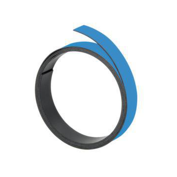 Magnet-Haftband, LxB 1000x15mm, beschriftbar, hellblau