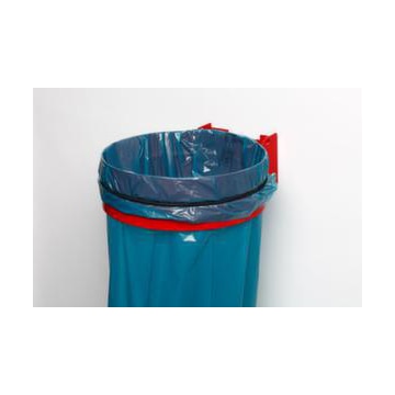 Müllsackhalter, f. 1x120l, Wand/Pfosten, Gestell rot