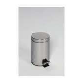 Edelstahl-Tretabfallbehälter,3l,HxØ 270x170mm,Innenbehälter Kunststoff