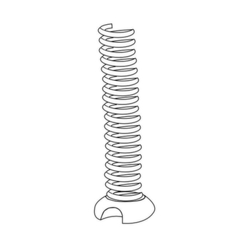 Kabelspirale, f. elektr. höhenver. Schreibtisch, L 1300mm, Kunststoff