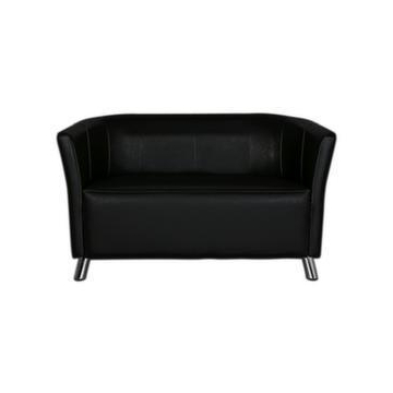 Sofa, Kunstleder schwarz, H 770mm