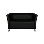 Sofa, Leder schwarz, H 770mm