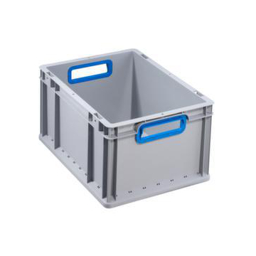 Euronorm-Stapelbehälter, HxLxB 220x400x300mm, PP, grau/blau