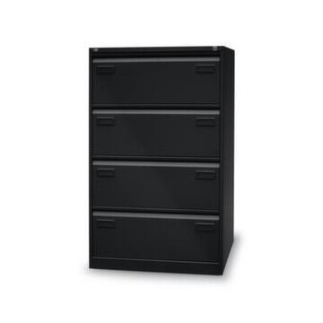 Hängeregistraturschrank, HxBxT 1321x800x622mm, 4 HR-Auszüge, zweibahnig