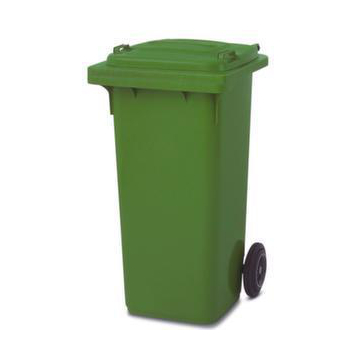 Mülltonne,120l,Korpus PE grün,HxBxT 930x480x555mm,2 Räder