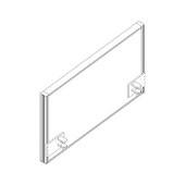 Schallabsorbierende Tischtrennwand,HxB 480x800mm,Wand Stoff,anthrazit