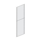 Seitenwand, f. Steckregal, HxT 2000x400mm, Stahl, RAL7035, Vollblech