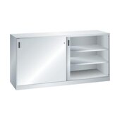 Schiebetürenschrank,HxBxT 1000x2000x580mm,4xStahlboden,Mitteltrennwand