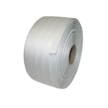 Polyester-Umreifungsband, LxB 600mx16mm, 6000 N, gewebt, weiß