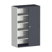 Schiebetürenschrank, HxBxT 2000x1300x650mm, 4xStahlboden