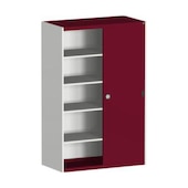 Schiebetürenschrank, HxBxT 2000x1300x650mm, 4xStahlboden