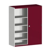 Schiebetürenschrank,HxBxT 2000x1600x650mm,8xStahlboden,Mitteltrennwand