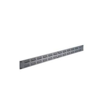 Schlitzplatten-Seitenschiene, HxBxT 76, 2x650x13mm, Stahl, RAL7035
