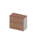 Hängeregistraturschrank, HxBxT 815x900x450mm, 2 HR-Auszüge, Korpus alu