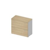 Hängeregistraturschrank, HxBxT 815x900x450mm, 2 HR-Auszüge, Korpus alu