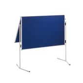 Klapptafel,H 1950mm,Tafel HxB 1500x1200mm,Tafel Filz,blau,klappbar