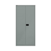 Aktenschrank, HxBxT 1950x914x400mm, 4xStahlboden, 5 OH, Korpus silber