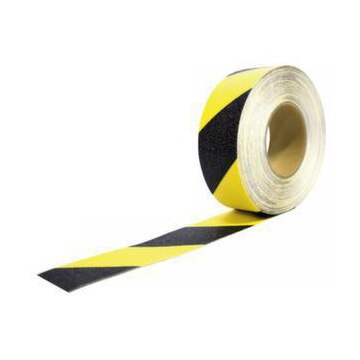Bodenmarkierband, L 18,3m,B 50mm,rutschhemmend,gelb/schwarz