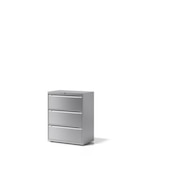 Hängeregistraturschrank,HxBxT 1000x800x470mm,3 HR-Auszüge,Korpus silber